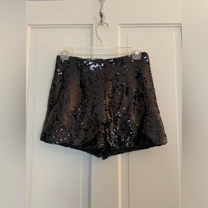 Forever 21 Size XS Black Sequin Shorts
